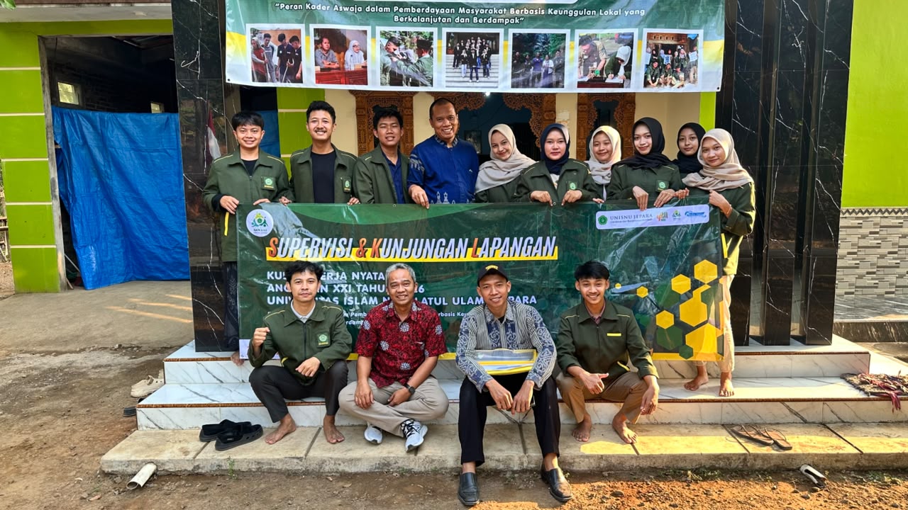 Mahasiswa KKN Desa Rajekwesi Ikuti Monitoring dan Evaluasi Bersama Pihak Kampus